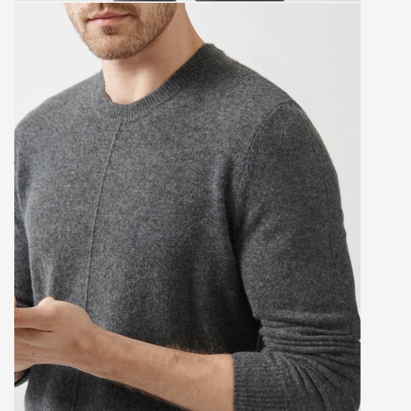 ATM by Anthony Thomas Melillo Cashmere Exposed Seam Crewneck Sweater NWOT/sz XL - Picture 2 of 8